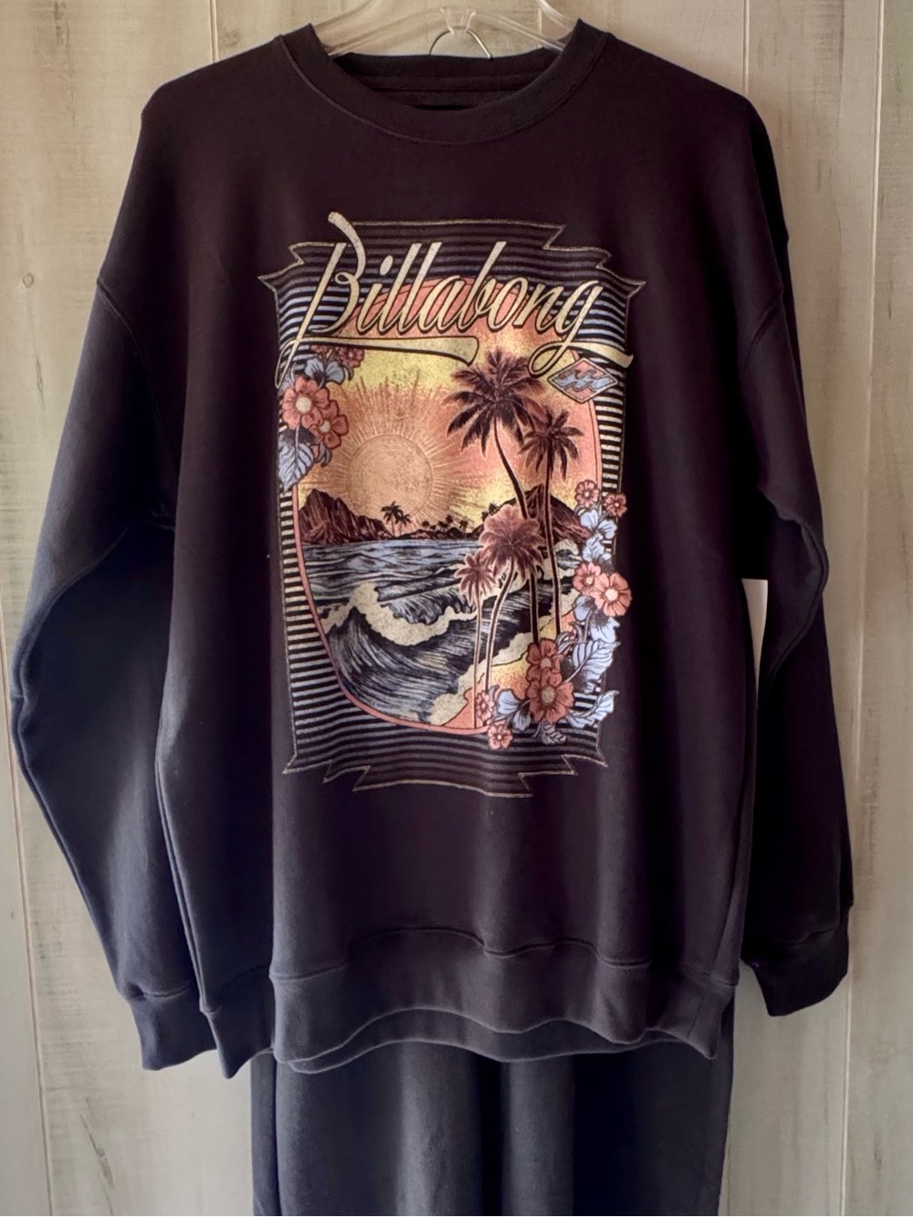 Billabong Black What a View Sweat Set